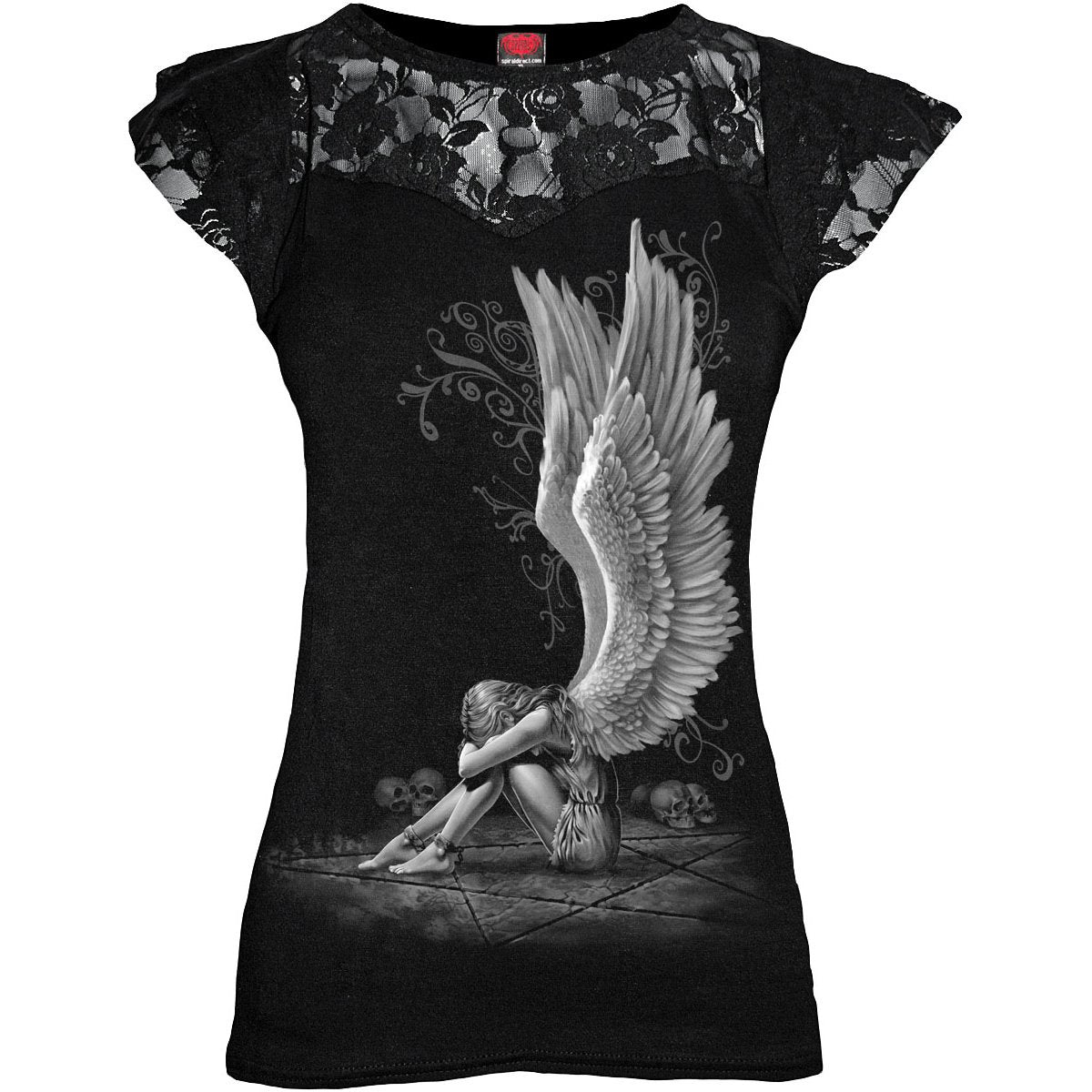 Tops - Short Sleeve Spiral Enslaved Angel
