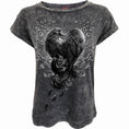 Indlæs billede i Gallery viewer, Tops - Short Sleeve Spiral Raven Heart