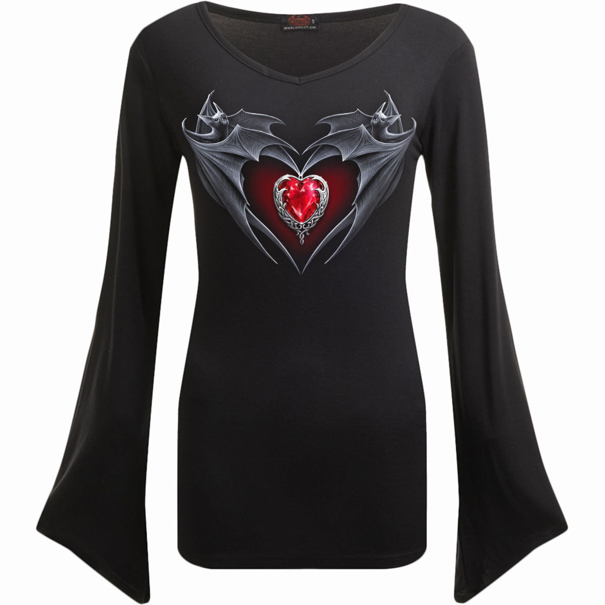 Langærmet T-shirt Spiral Bat's Heart