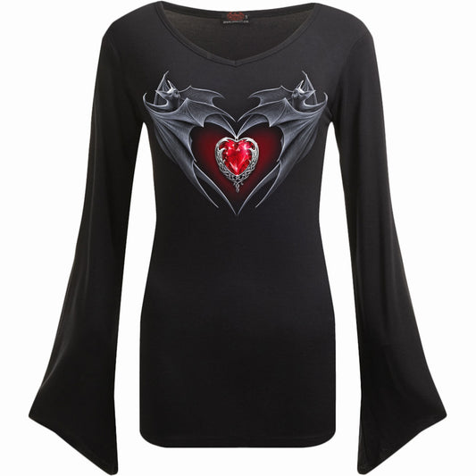 Langærmet T-shirt Spiral Bat's Heart