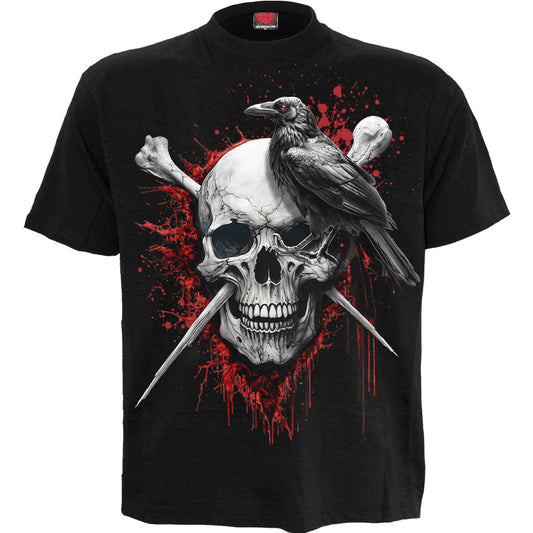 T-shirt Spiral Death Raven