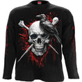 Indlæs billede i Gallery viewer, Langærmet T-shirt Spiral Death Raven