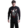 Indlæs billede i Gallery viewer, Langærmet T-shirt Spiral Death Raven