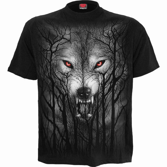T-shirt Spiral Forest Wolf
