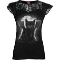 Load image into Gallery viewer, Tops - Short Sleeve Spiral Bat Cat