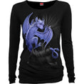 Indlæs billede i Gallery viewer, Langærmet T-shirt Spiral Pocket Dragon