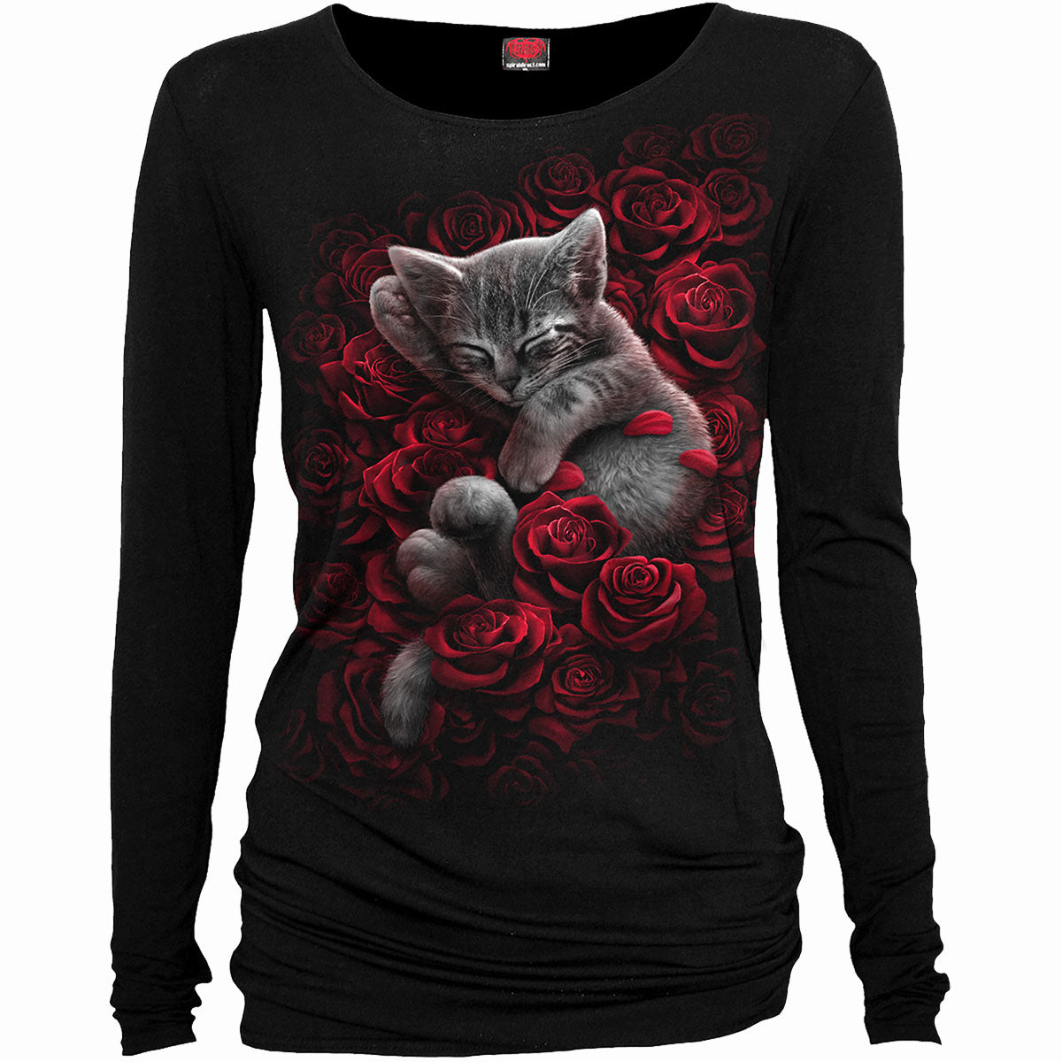 Langærmet T-shirt Spiral Bed Of Roses