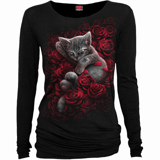 Langærmet T-shirt Spiral Bed Of Roses