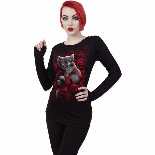 Langærmet T-shirt Spiral Bed Of Roses