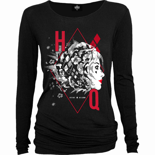 Langærmet T-shirt Spiral Harley Quinn