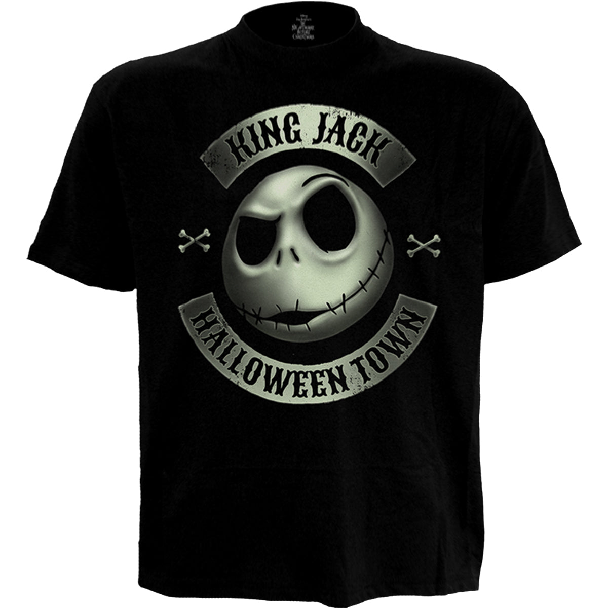 T-shirt Spiral Nightmare Before Xmas -Jack Crest (Glow)