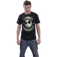 Load image into Gallery viewer, T-shirt Spiral Nightmare Before Xmas -Jack Crest (Glow)