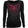 Indlæs billede i Gallery viewer, Langærmet T-shirt Spiral Blood Rose