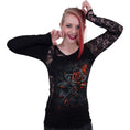 Load image into Gallery viewer, Langærmet T-shirt Spiral Burnt Rose