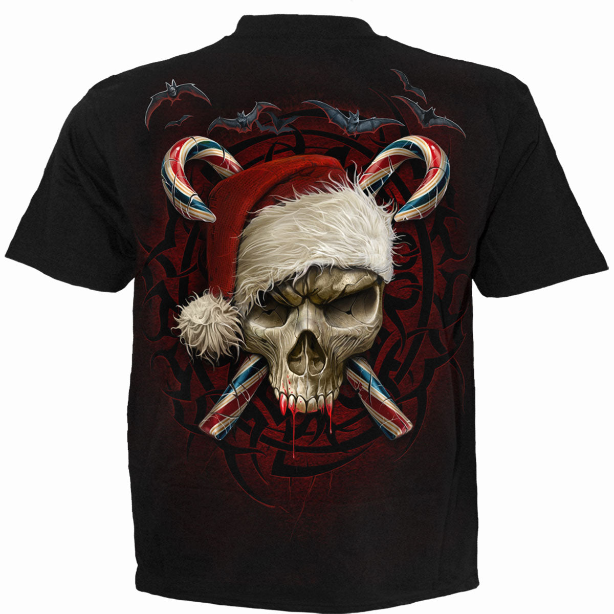 T-shirt Spiral Candy Cane Santa