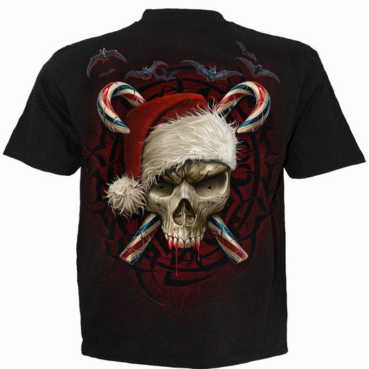 T-shirt Spiral Candy Cane Santa