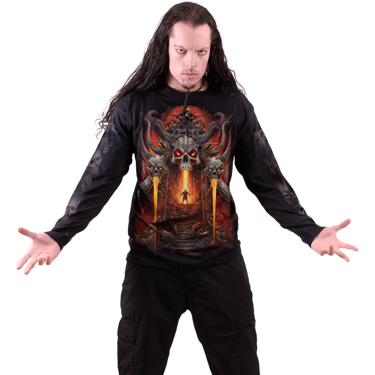Langærmet T-shirt Spiral Gates Of Hell