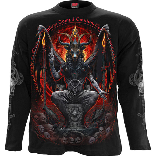 Langærmet T-shirt Spiral Baphomet