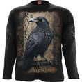 Indlæs billede i Gallery viewer, Langærmet T-shirt Spiral Raven Wise