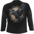 Indlæs billede i Gallery viewer, Langærmet T-shirt Spiral Raven Wise