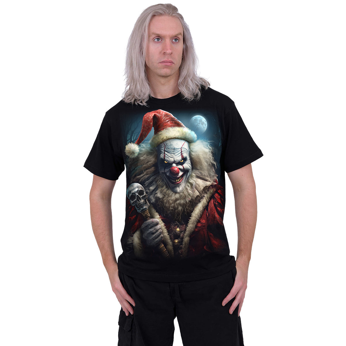 T-shirt Spiral Santa Clown