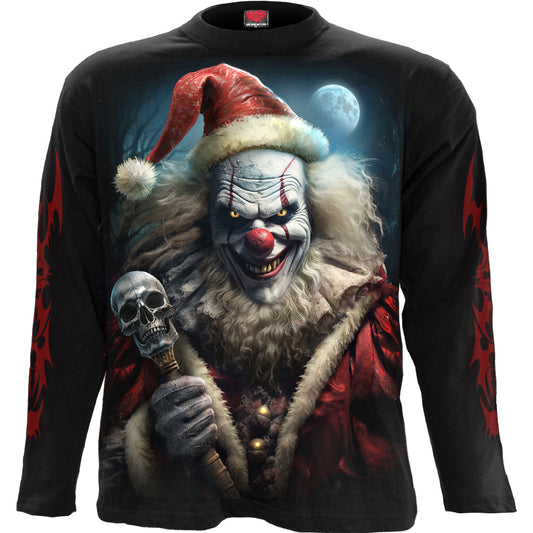 Langærmet T-shirt Spiral Santa Clown