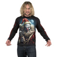 Indlæs billede i Gallery viewer, Langærmet T-shirt Spiral Santa Clown