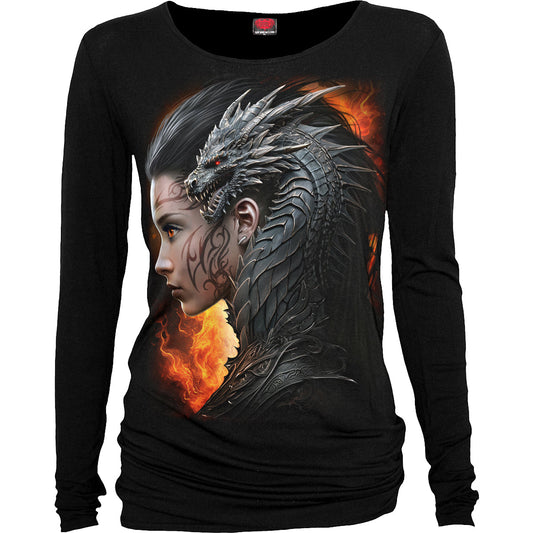 Langærmet T-shirt Spiral Draco Queen