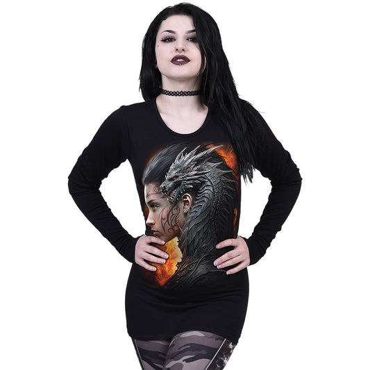 Langærmet T-shirt Spiral Draco Queen