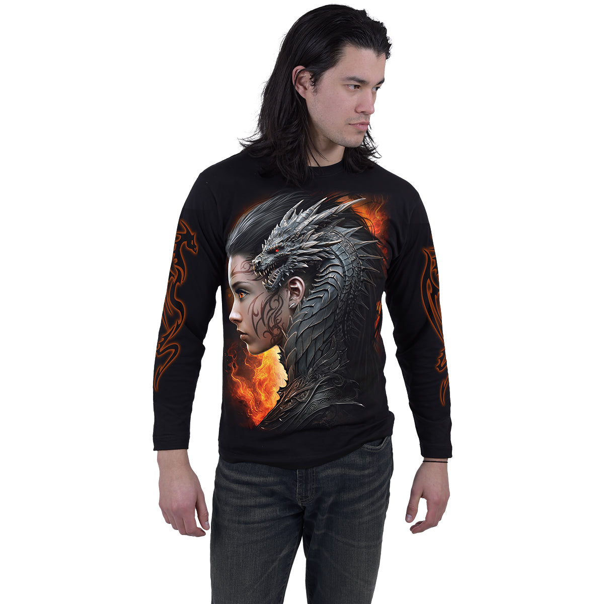 Langærmet T-shirt Spiral Draco Queen