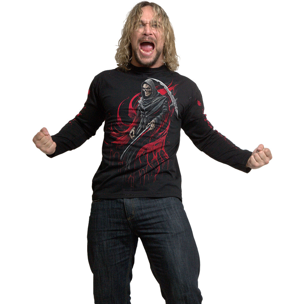 Langærmet T-shirt Spiral Screaming Death