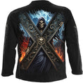 Indlæs billede i Gallery viewer, Langærmet T-shirt Spiral Crossed Over