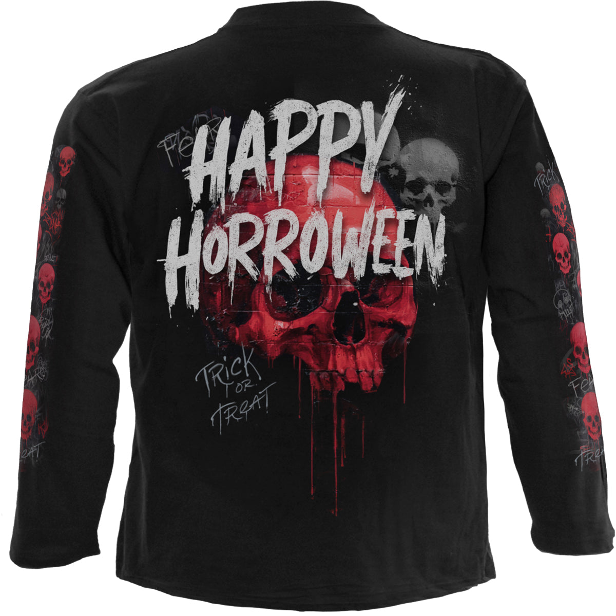 Langærmet T-shirt Spiral Happy Horroween