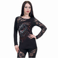 Load image into Gallery viewer, Langærmet T-shirt Spiral Dragon Shards