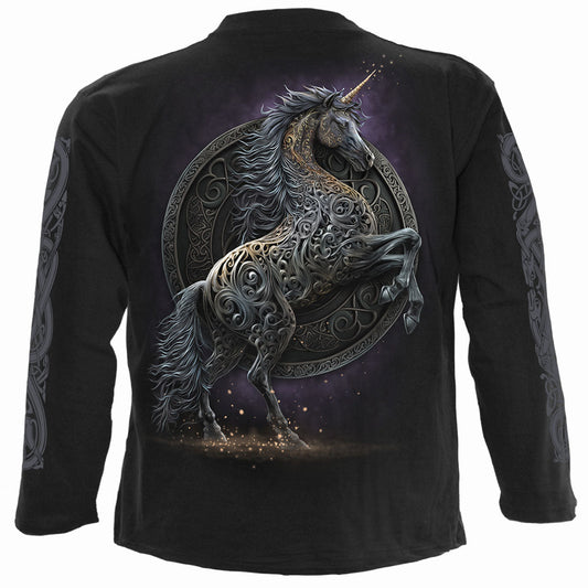 Langærmet T-shirt Spiral Celtic Unicorn
