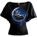 Load image into Gallery viewer, Tops - Short Sleeve Spiral Velvet Moon