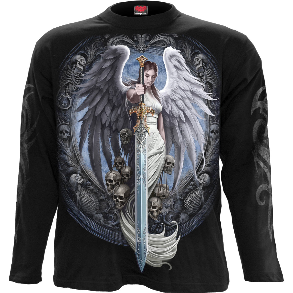 Langærmet T-shirt Spiral Angel Sword