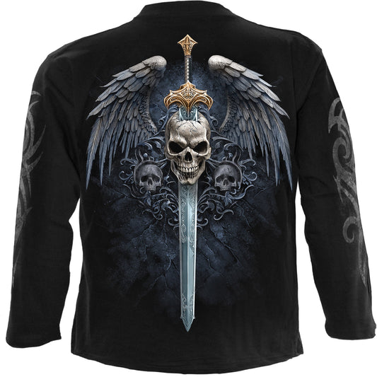 Langærmet T-shirt Spiral Angel Sword