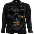 Indlæs billede i Gallery viewer, Langærmet T-shirt Spiral Black Gold