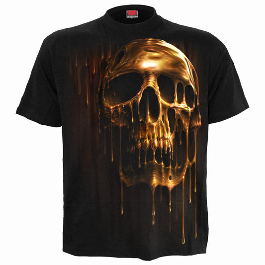 T-shirt Spiral Dripping Gold