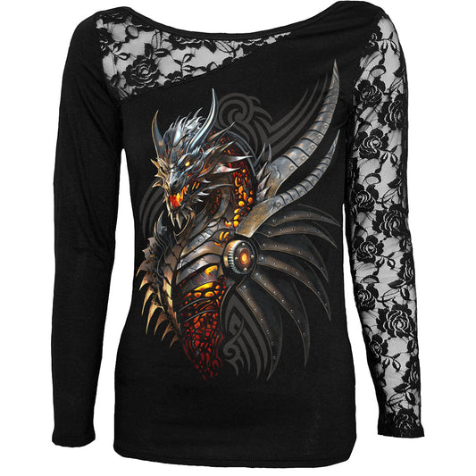 Langærmet T-shirt Spiral Razor Back