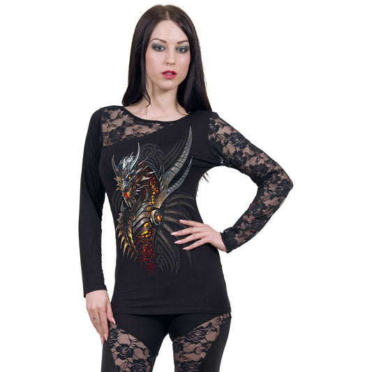 Langærmet T-shirt Spiral Razor Back