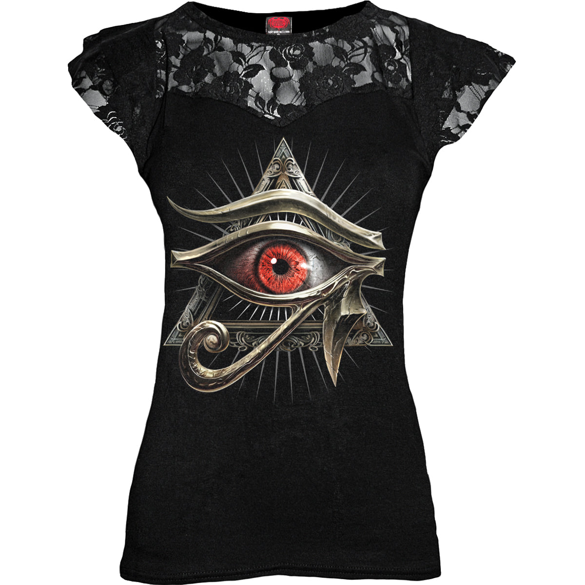 Tops - Short Sleeve Spiral Evil Eye