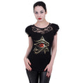 Indlæs billede i Gallery viewer, Tops - Short Sleeve Spiral Evil Eye