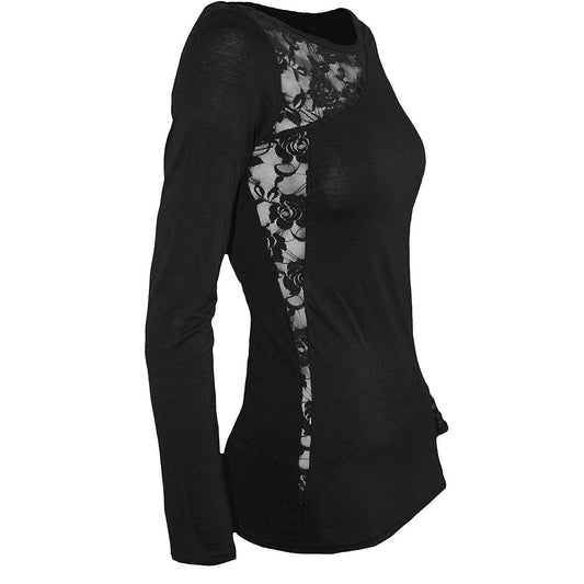 Langærmet T-shirt Spiral Gothic Elegance