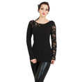 Indlæs billede i Gallery viewer, Langærmet T-shirt Spiral Gothic Elegance