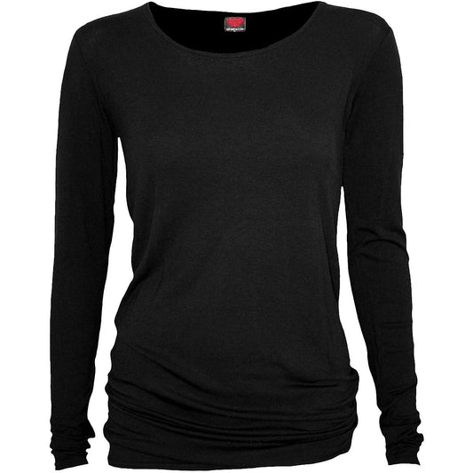 Langærmet T-shirt Spiral Gothic Elegance