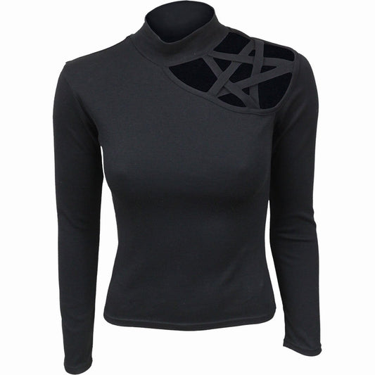 Langærmet T-shirt Spiral Gothic Elegance