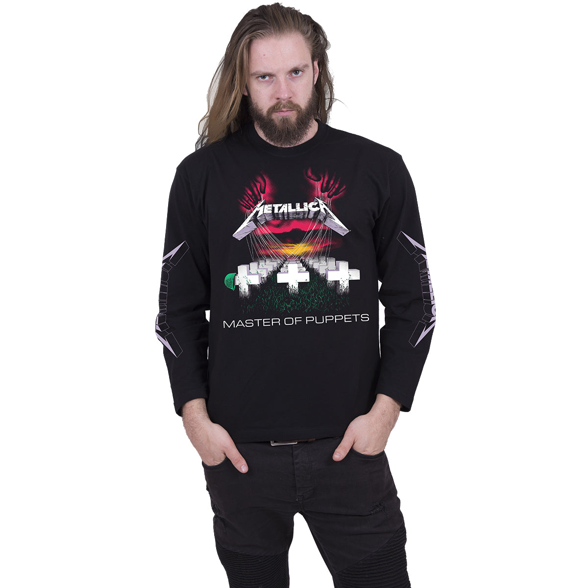 Langærmet T-shirt Spiral Metallica