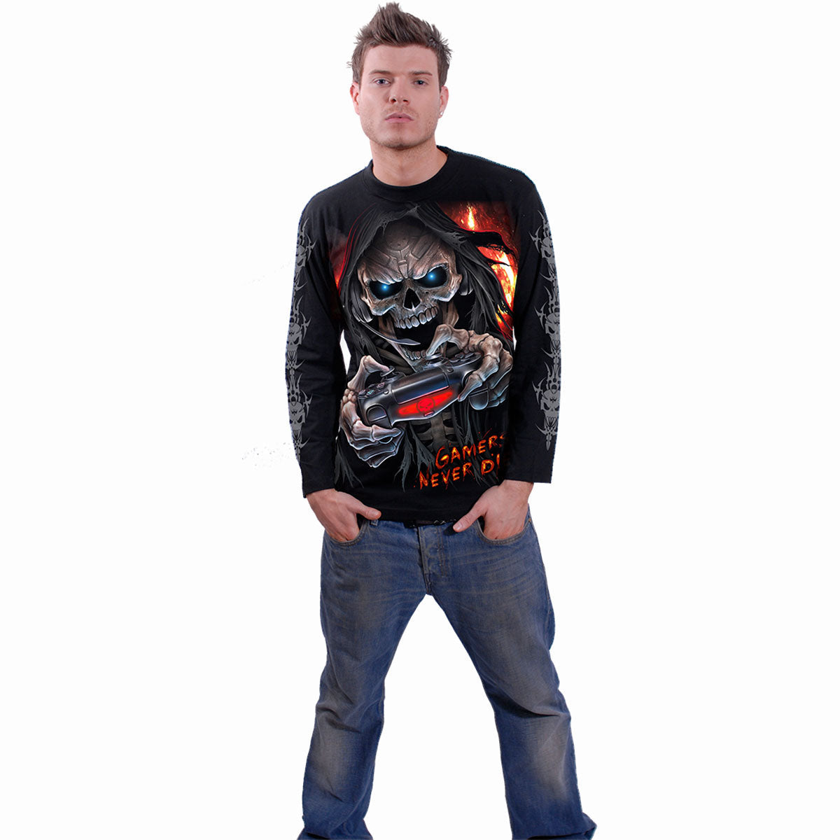 Langærmet T-shirt Spiral Respawn